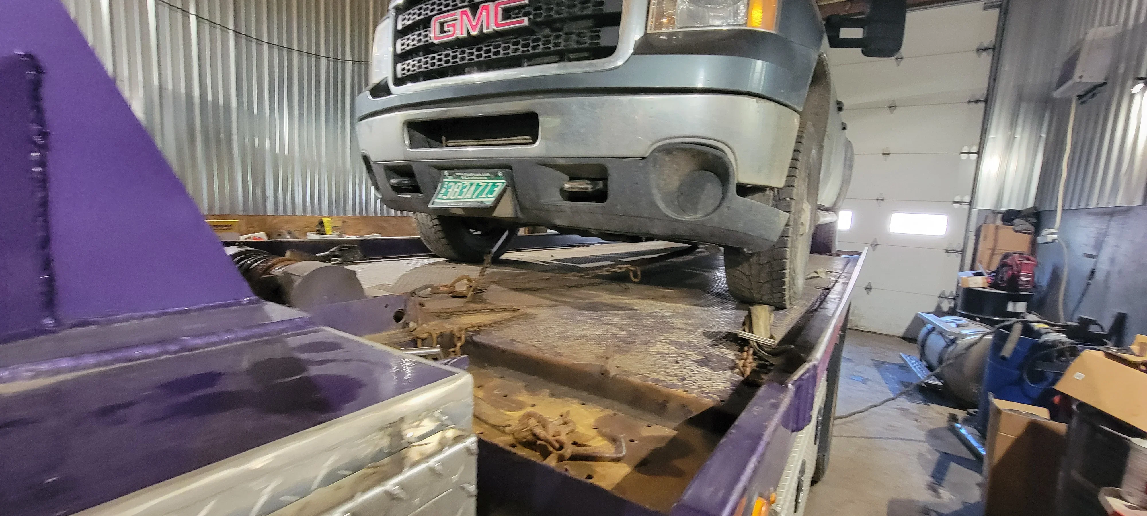 GMC Truck on Flatbed Tow