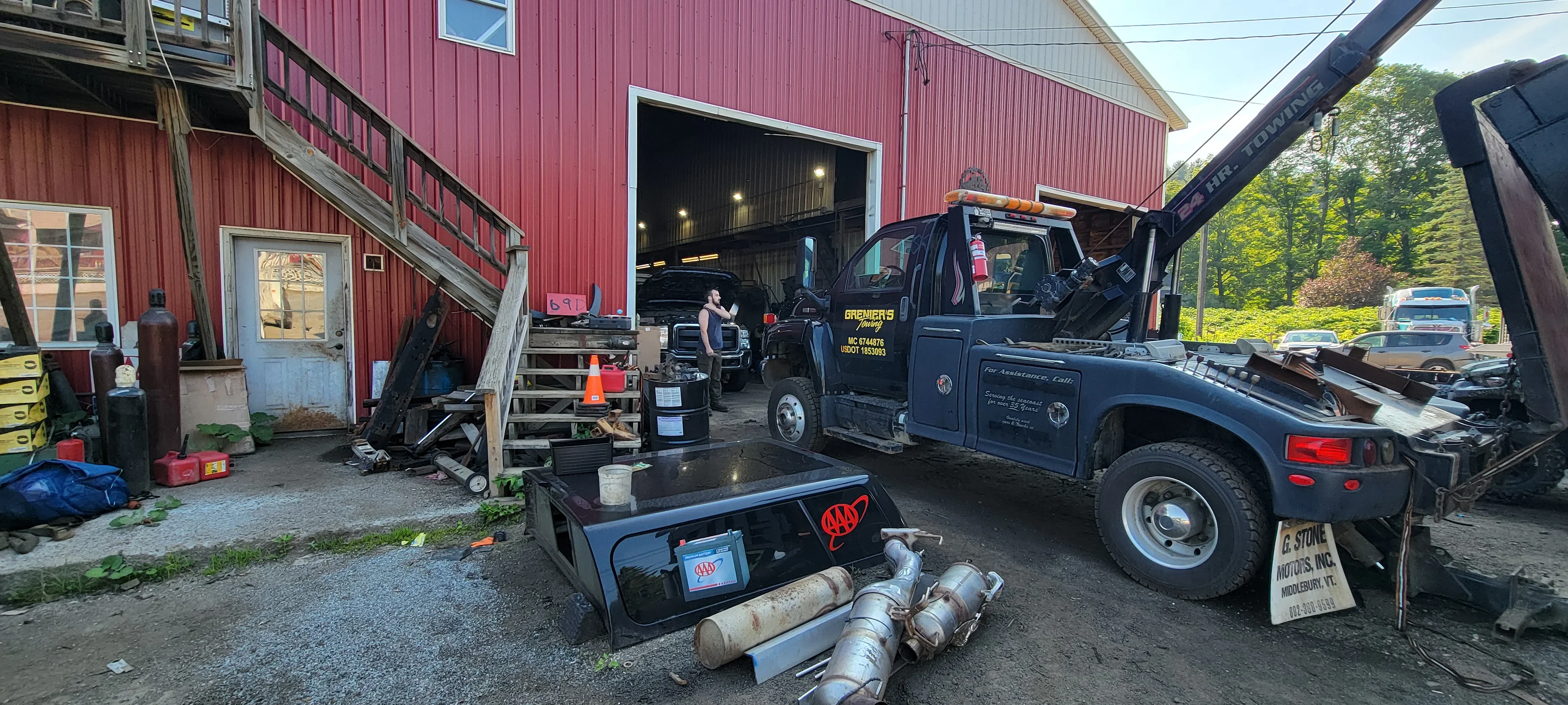 Tow Truck Recovery Operation