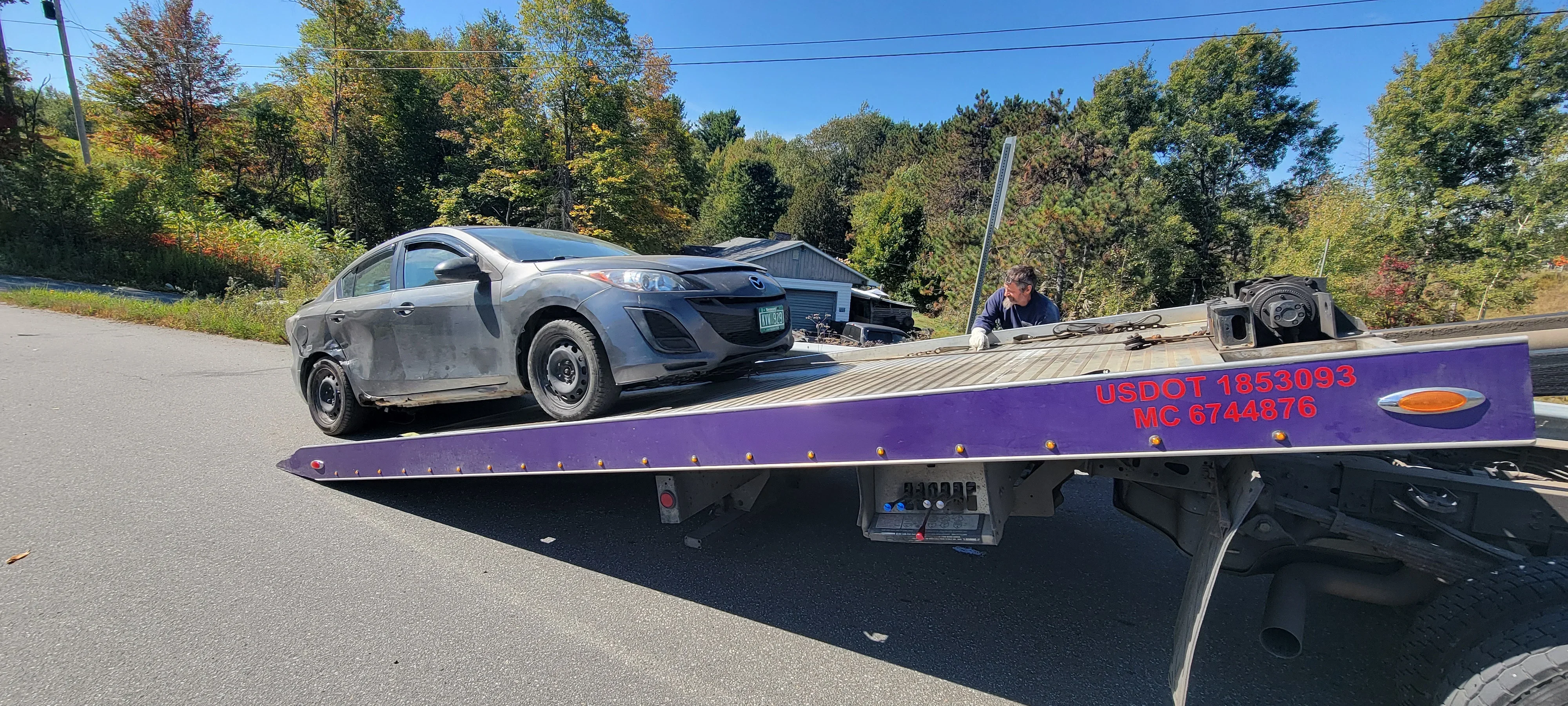 Flatbed Tow Truck Recovery