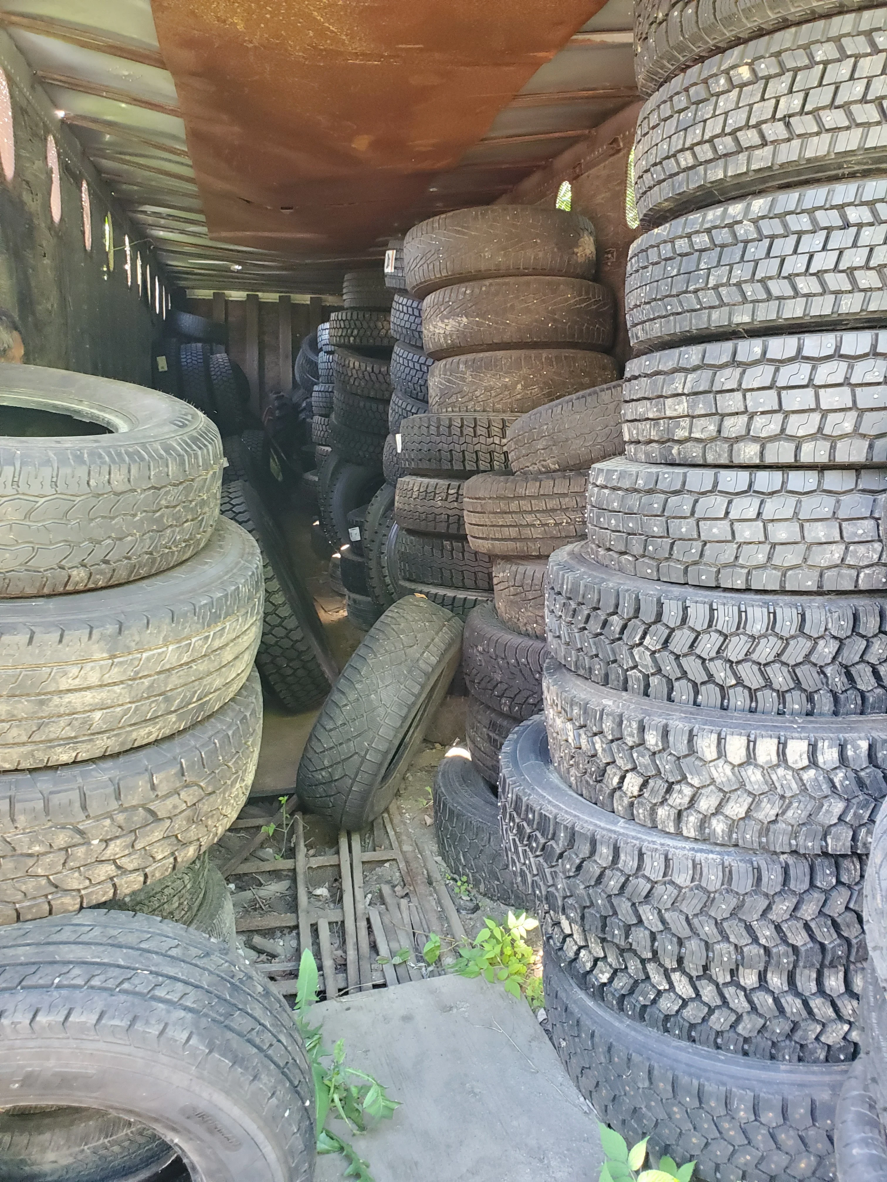 Truck Tire Inventory Stacks