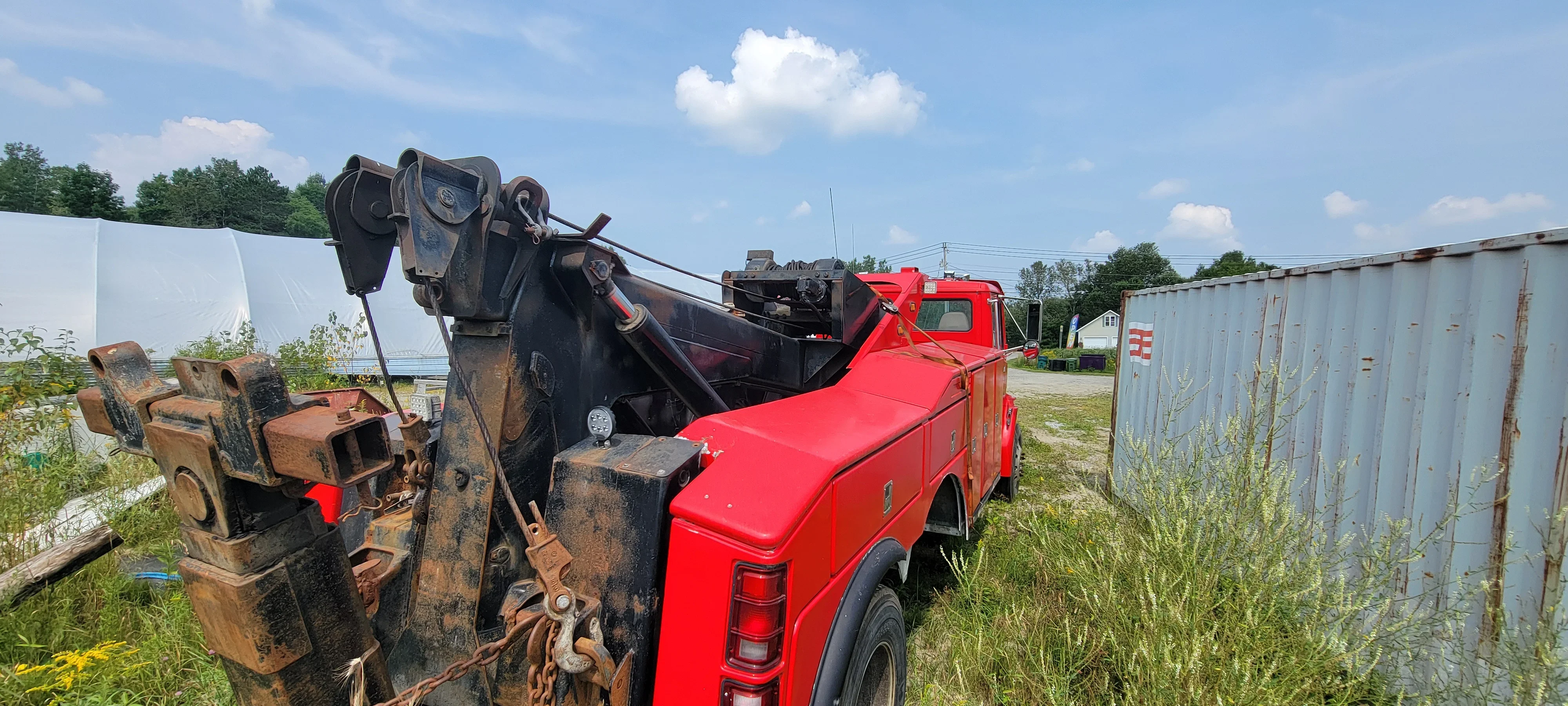 Red Tow Truck Equipment