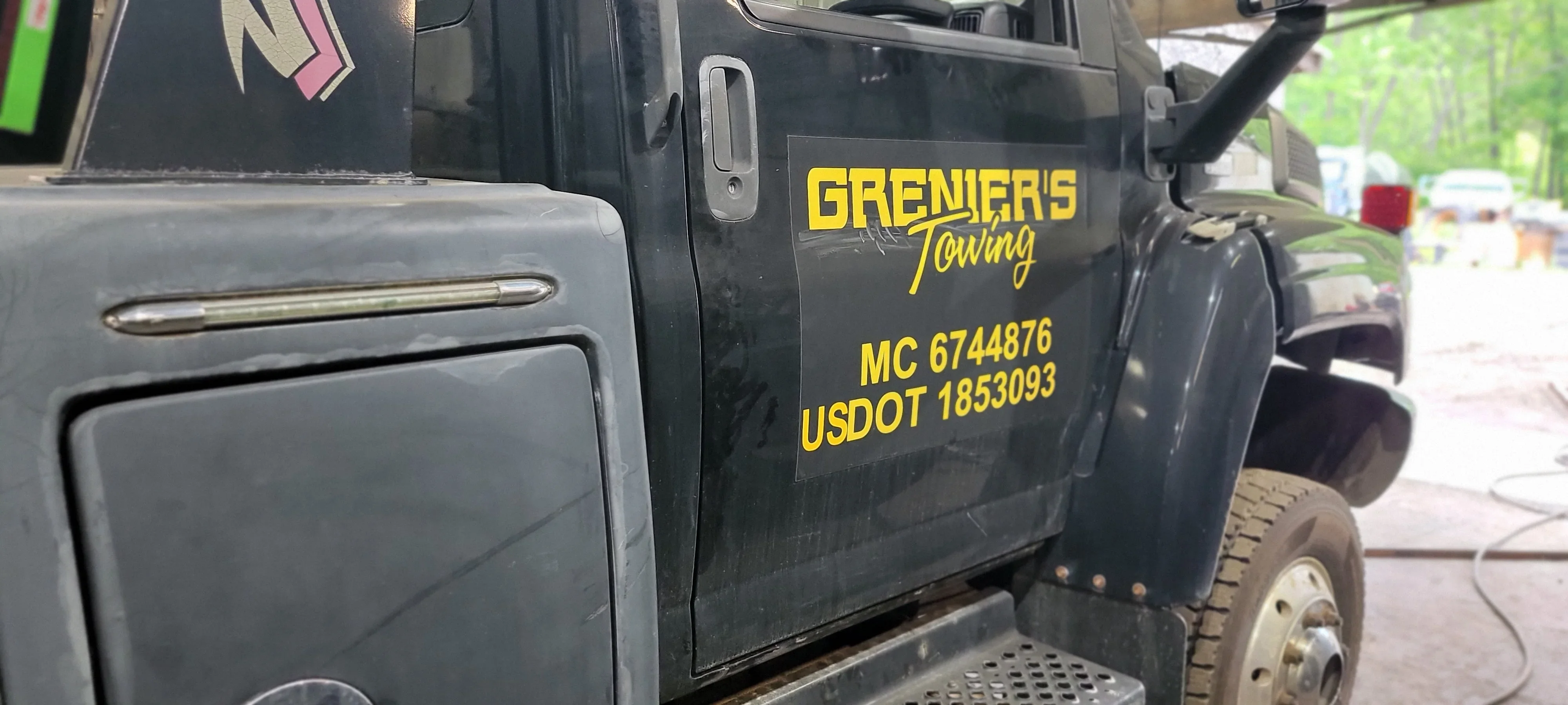 Towing Truck Door Decal